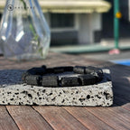 HASKARE Natural Stone Tourmaline Crystal Bracelets for Men, Protection Crystals Raw Black Tourmaline Beads Bracelet, Mens Energy Healing Bracelets for Anxiety, Handmade Bracelet Gifts for Men