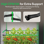 VIVOSUN PRO Grow Tent 2x4 Indoor Grow Tents 24"x48"x 72" with High CFM Kit