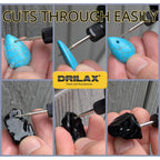 Drilax Diamond Drill Bits for Stone and Glass – 30 Pc Set (1mm, 2mm, 3mm) 1/8 Shank for Dremel & Rotary Tools – Jewelry Making, Gemstone, Sea Glass and Lapidary Drill Bits Kit