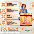 Clean Nutra Pumpkin Seed Oil Capsules + Saw Palmetto Biotin Collagen Keratin MSM Folate Hyaluronic Acid Supplements B12 Zinc Hair Supplement for Women Men Iodine 5-MTHF B-12 Vitamin B9-60 Pills
