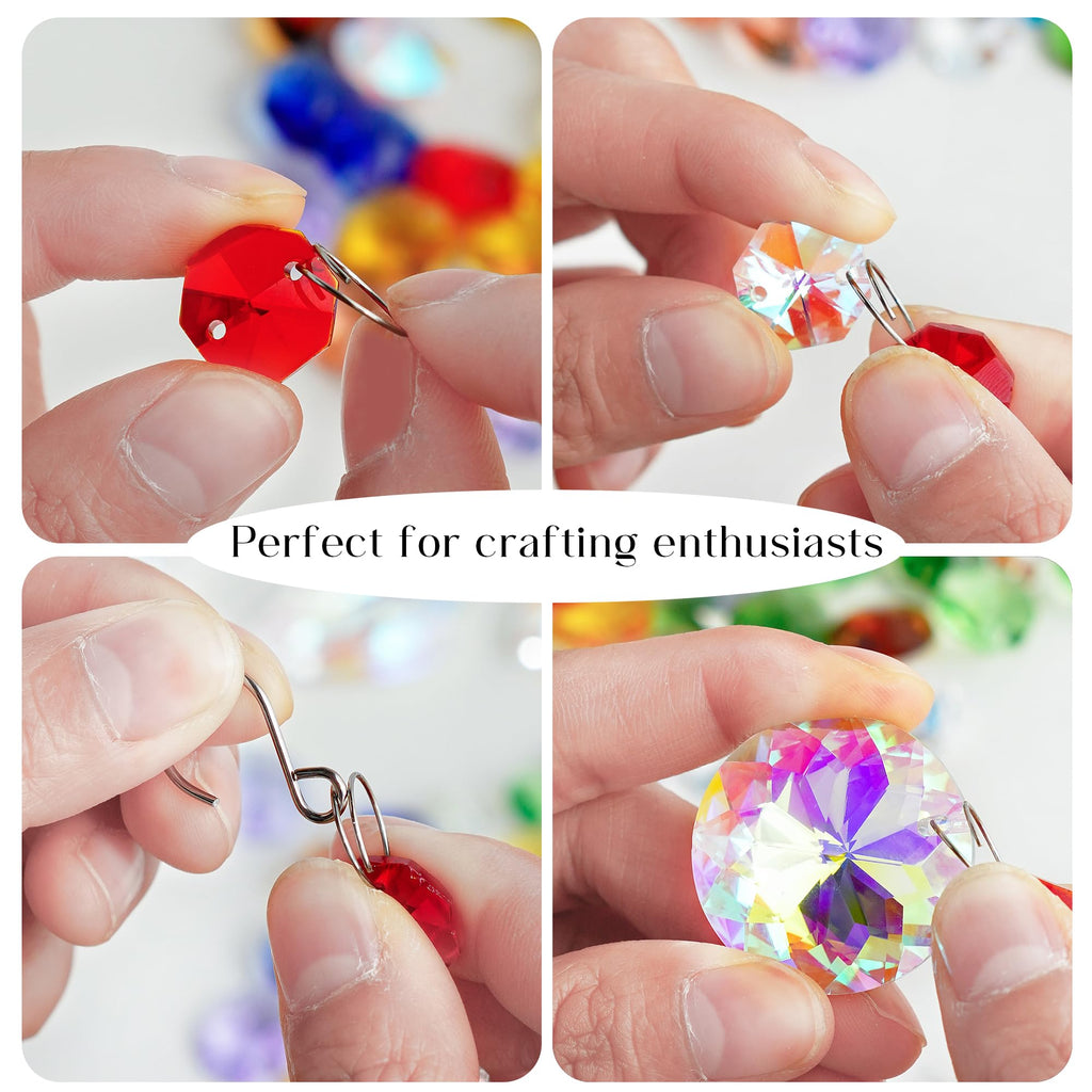 164 Pcs Sun Catchers Kit for Adults, Crystals Chandelier Prism Replacement