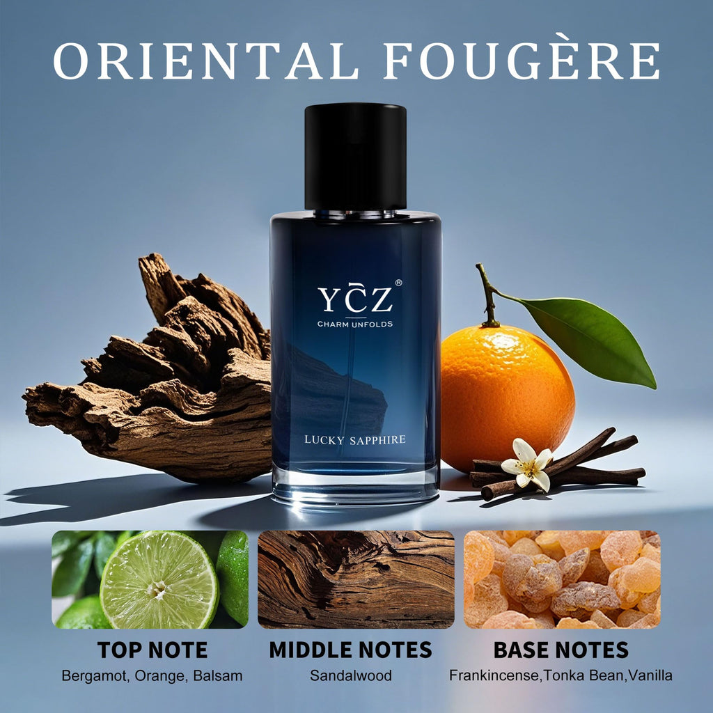 Ycz Lucky Men's Eau De Parfum New Round Box Packaging,1.7oz(50ml),Long Lasting EDP Men.Making it the ideal gentlemen���s gift (2-Pack)