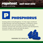 Rapitest Soil Test Kit for Gardens, Vegetables, Flowers and Lawns. USA designed and assembled soil tester completely, quickly and accurately measures/analyzes soil pH acidity and garden nutrients