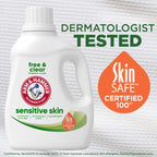 ARM & HAMMER Sensitive Skin Free & Clear, 140 Loads Liquid Laundry Detergent, 140 Fl oz