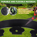 80FT Landscape Edging Border, 4 Inch Tall Plastic Garden Edging