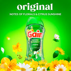 Gain In-Wash Laundry Scent Booster Beads Long-Lasting Fresh Scent Beads All Day Freshness and Odor Protection, Original Scent, 30.1 oz
