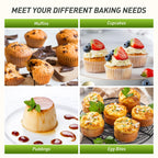 2 Packs 12 Cups Silicone Muffin Pan with Metal Reinforced Frame Regular Size Cupcake Pan Tray Egg Bites Silicone Circle Cookie Molds Muffin Tin Tart Pans Baking Sheet Set for Breakfast Sandwiches