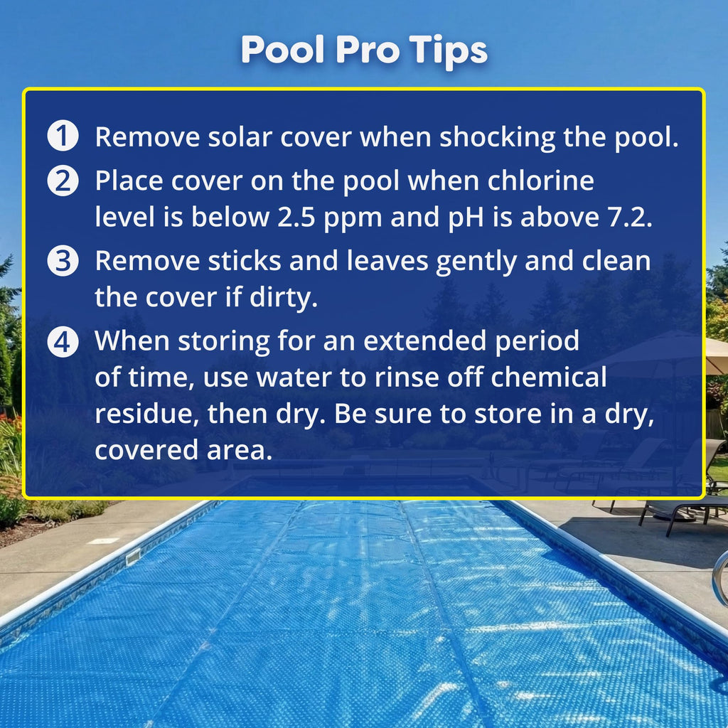 In The Swim 21' Standard Blue Round Solar Pool Cover 8 Mil for Solar Heating Above Ground Pools and Inground Pools