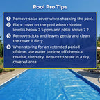 In The Swim 21' Standard Blue Round Solar Pool Cover 8 Mil for Solar Heating Above Ground Pools and Inground Pools