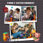 GobiDex 100PCS Magnetic Building Blocks Game-Based Build Magwonder Cave World with Magnet Construction Toys STEM Sensory Gift for Boys Girls Birthday