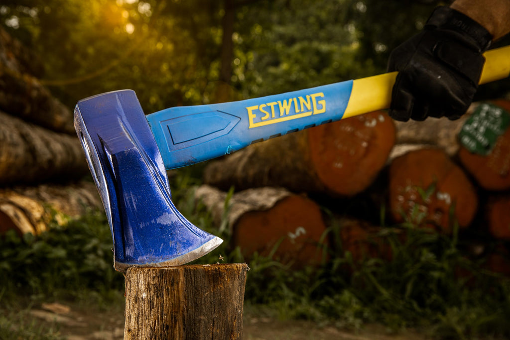 Estwing Axe, 4 lb Forged Head with 36-Inch Fiberglass Handle, Hardened up to 50-55 HRC, Suitable for Cutting, Chopping, Splitting, and Shaping Wood, Model #62441