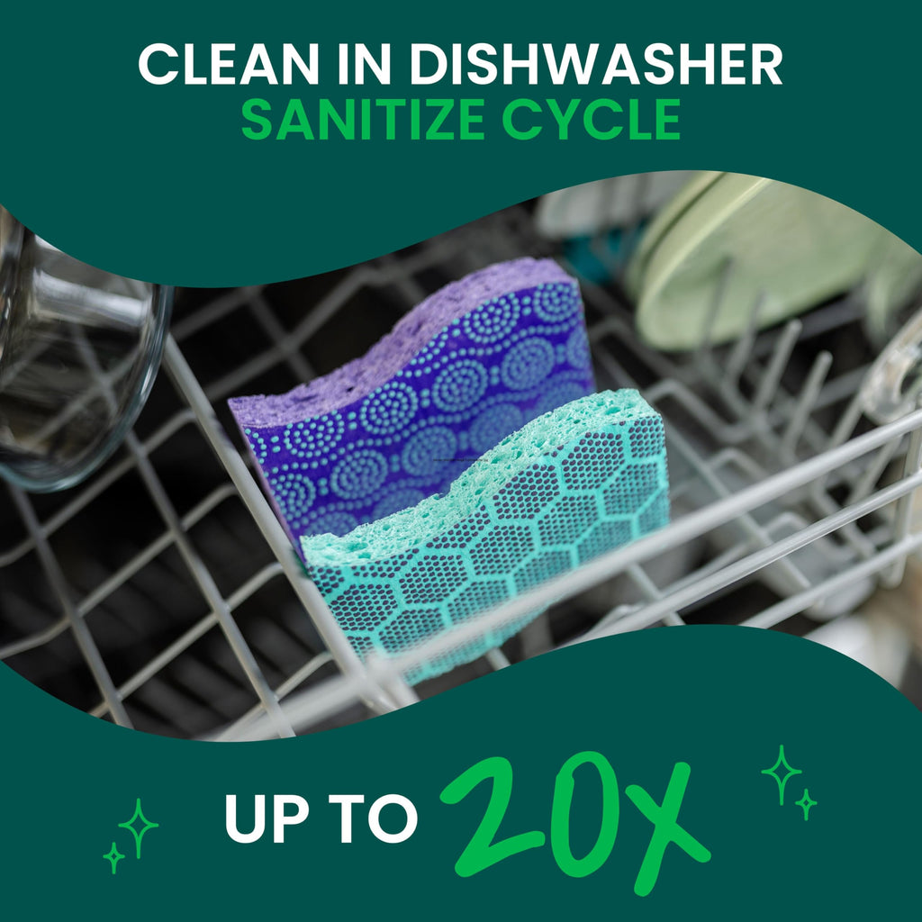 Scotch-Brite Odor Resist Non-Scratch Scrub Sponge, Dishwasher-Safe Kitchen Sponges that Resist Bacterial Odors, Multipurpose Dish Sponge for Gentle Cleaning, 6 Dish Sponges