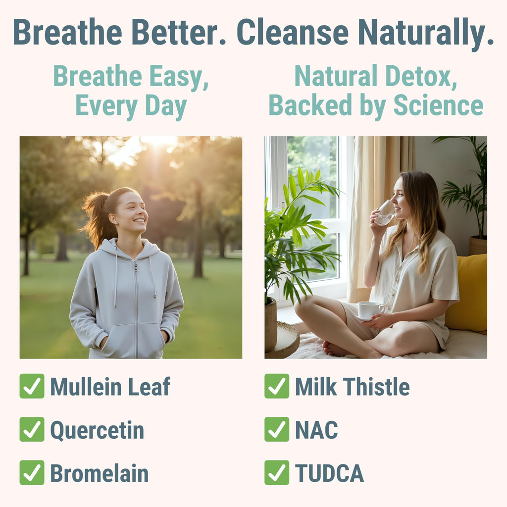 Mullein TUDCA NAC Quercetin with Bromelain Gummies, N‑Acetylcysteine N‑Acetyl‑Cysteine N‑Acetyl‑L‑Cysteine Bile Salts Milk Thistle, Mullein Leaf Drops & Lozenges Alt Supplement for Lungs 500-mg 600-mg
