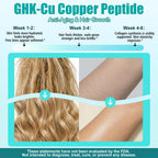 GHK-Cu Copper Peptide Oral Liquid Drops, 6-in-1 Liposomal GHK Cu Supplement w. Marine Collagen Peptides, Hyaluronic Acid, Biotin & Grape Seed, Support Skin Elasticity, Anti-Aging, Hair Growth & Nails