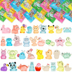 EKisemio 120Pcs Mini Resin Animals Blind Bags, Glow Mystery Figures Bags