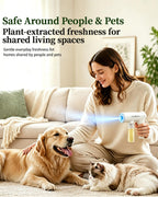 GeniKiss Nano Blue Light Deodorizer Spray Refill Pet & Home Odor Eliminator