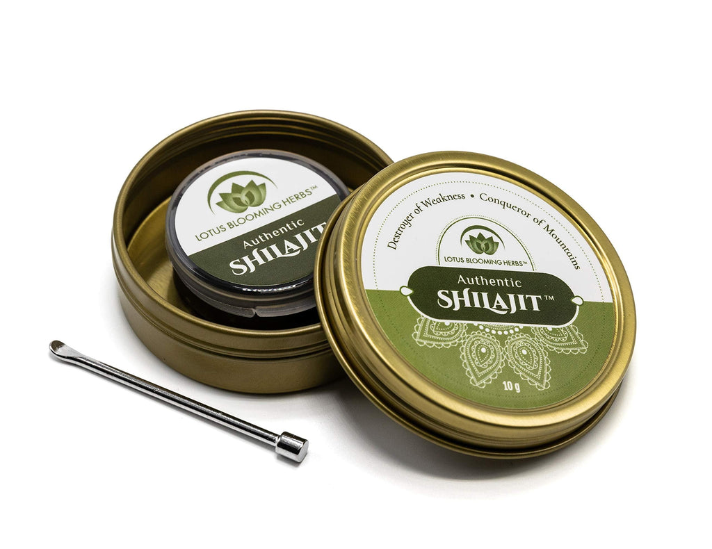 Authentic Shilajit – 100% Pure Gold Grade Himalayan Shilajit Resin with Fulvic Acid & Trace Minerals | Supports Healthy Energy, Stamina & Strength | Lotus Blooming Herbs | 10 Grams