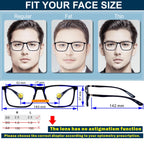 Distance Nearsighted Glasses For Men,Women Near Sighted Vision Driving Farsighted Eyeglasses,Mens Nearsight Myopia See Far Sight Computer Eye Glass,Cheaters Anti Blue Light Blocking TR90 Frame -0.75