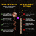 Premium Electroculture Copper Gardening Antenna Kit (3-Pack) – Tesla Coil Stakes for Vegetable Gardens, Houseplants & Indoor Flowers. Thick, 10-Gauge 99% Copper Wire, Eco-Friendly Growth Boosters