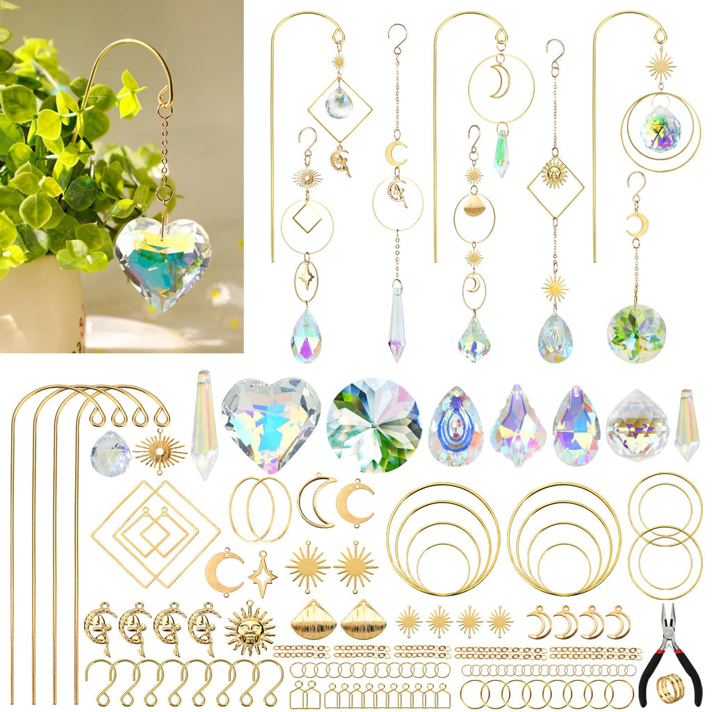 DIY Sun Catcher Kits for Adults, 260pcs Crystal Suncatchers Making Supplies