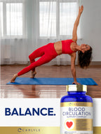 Carlyle Blood Circulation Supplement | 180 Capsules | Supports Healthy Circulation | Non-GMO, Gluten Free