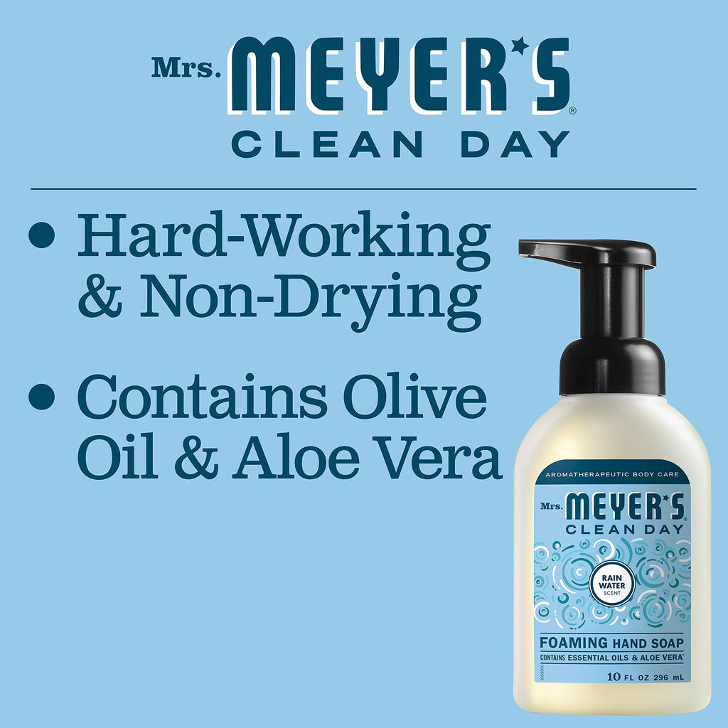 MRS. MEYER'S CLEAN DAY Foaming Hand Soap, Rainwater Scent, 10 fl oz