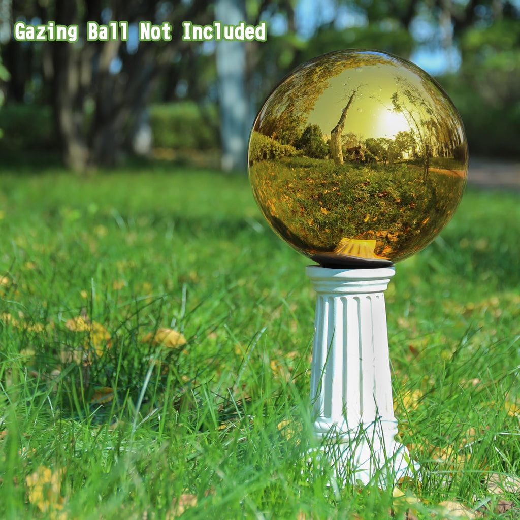 VCUTEKA Gazing Ball Stand, 8-10" Gazing Globe Outdoor Roman Garden Pedestal
