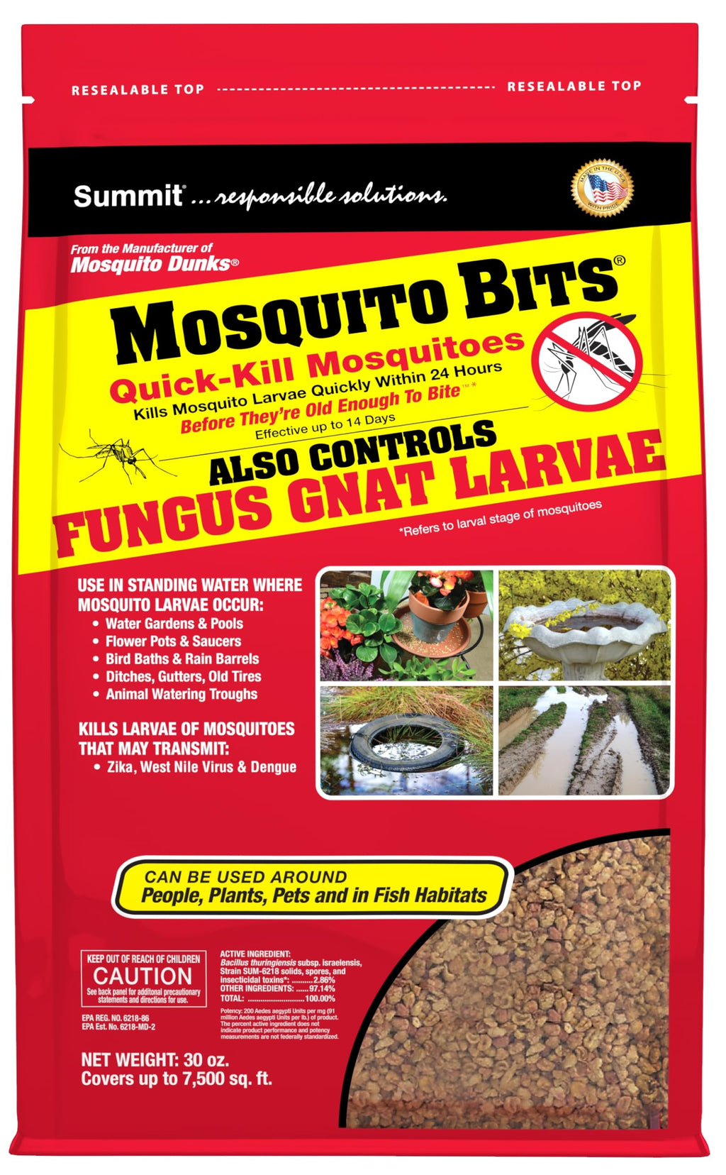 SUMMIT CHEMICAL CO 117-6 30OZ Mosquito Bits