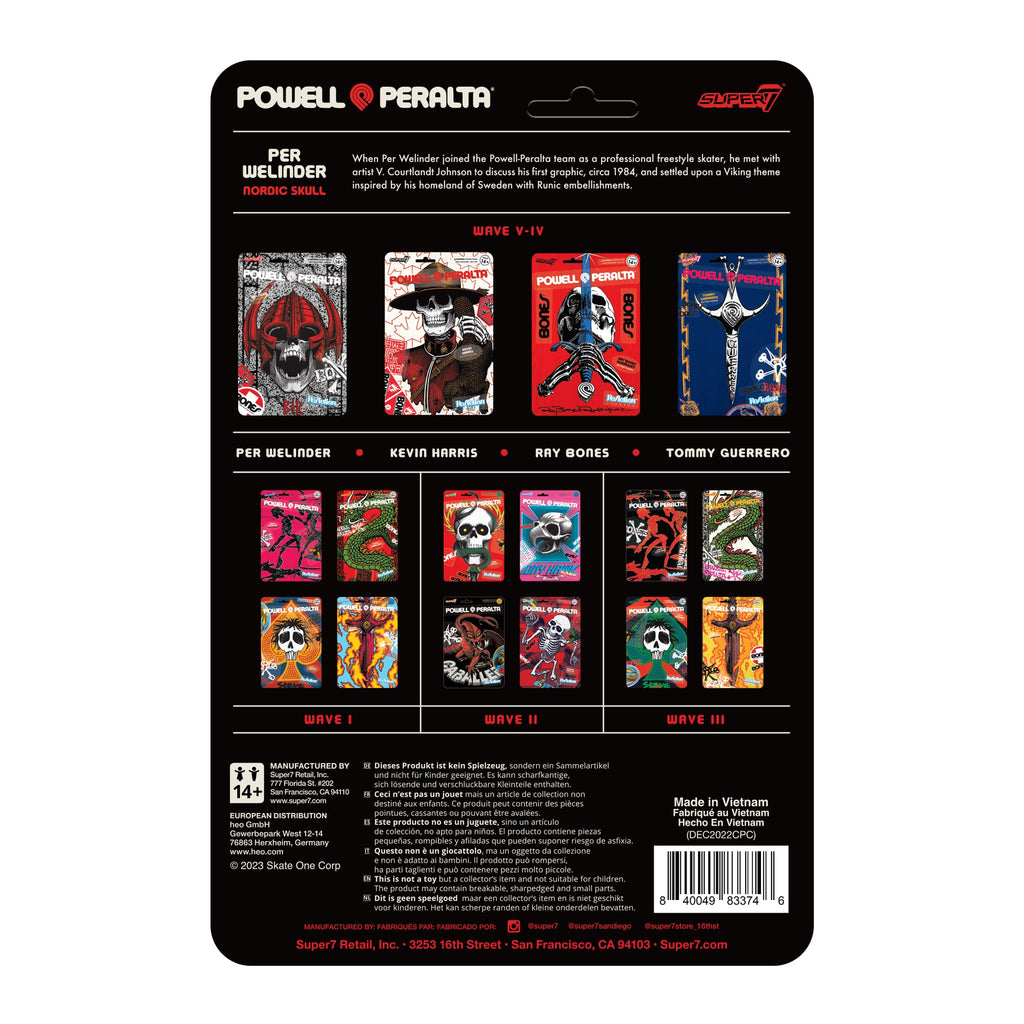 Super7 Powell-Peralta Per Welinder - 3.75" Powell-Peralta Action Figure Classic Skateboard Collectibles and Retro Toys