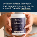 Great Lakes Wellness Colostrum Supplement Powder, 90 Servings (3.8oz), 1200mg per Serving, Pure Bovine Colostrum Powder for Immune Support, No Fillers, Third Party Tested