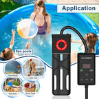 GANDONE Dual Spa Water Heater, Portable Hot Tub Immersion Water Heater Cast Aluminum Submergible mit Temperature Sensor and Digital Display for Bathtub