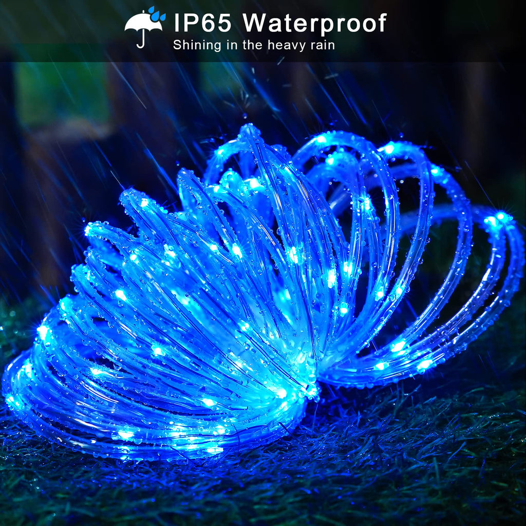 JMEXSUSS 66 ft 200 LED Pool Accessories IP 65 Solar Pool Lights Outdoor