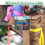KIWIHUB Red Flagging Tape 12 Rolls - Non-Adhesive Neon Marking Surveyors Caution Tape, for Tree Marking, Hunting Trail Tape,1-3/16 in. x 150 ft,3.35 Mil