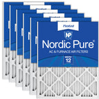 Nordic Pure 16x25x1 Pleated MERV 12 Air Filters 6 Pack