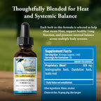 Kan Herbs Company Antiphlogistic Formula – Traditional Chinese Herbal Blend to Support Heat Balance Across Body Systems, Promote Lung and Digestive Comfort, Liquid Extract, 1 fl oz