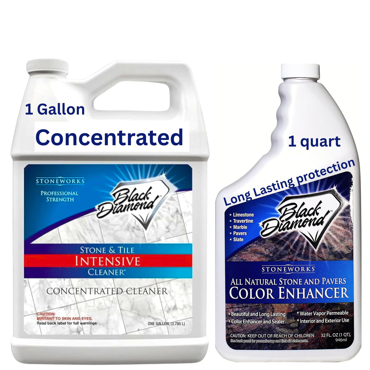 Black Diamond Stoneworks Intensive Cleaner Gallon + Color Enhancer ...
