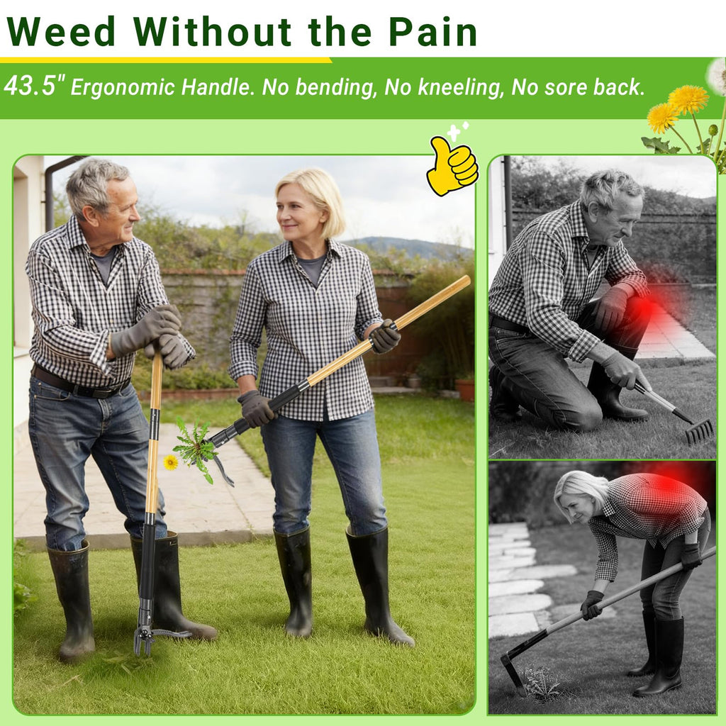 Bamda Weed Puller Tool for Garden Lawn Yard, 43.5"