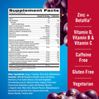 Emergen-C Immune+ Triple Action Immune Support Powder, BetaVia (R), 1000mg Vitamin C, B Vitamins, Vitamin D and Antioxidants, Elderberry – 18 Count