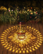 2 Pack Hummingbird Solar Lanterns Outdoor Waterproof, Garden Decor Birthday Gifts for Women Mom Grandma Sister, Metal Hanging Solar Lights Outside Decorative for Backyard Patio Lawn Pathway Landscape