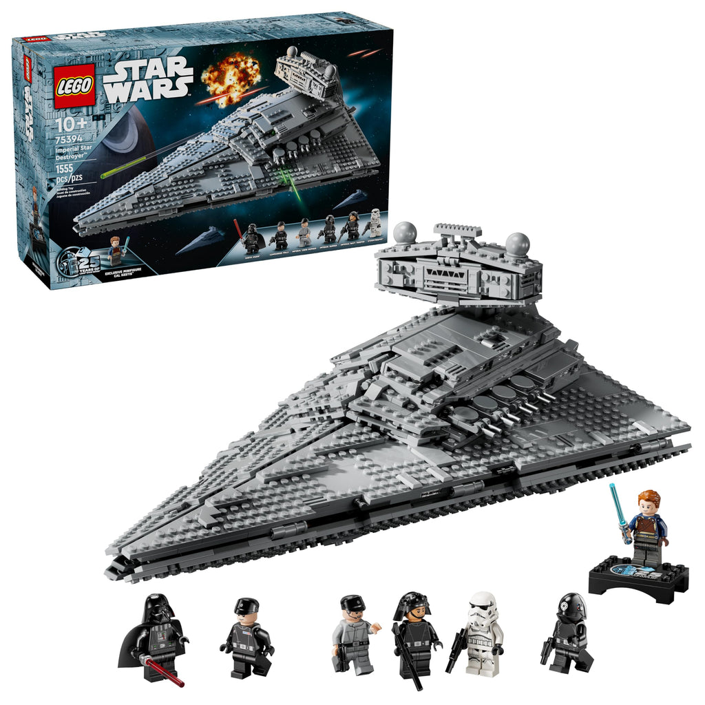 LEGO Star Wars Imperial Star Destroyer Building Toys Set - Build & Display for Boys & Girls, Ages 10+ - Gift for Birthdays - Star Wars Darth Vader & 6 Minifigure Toys - 75394