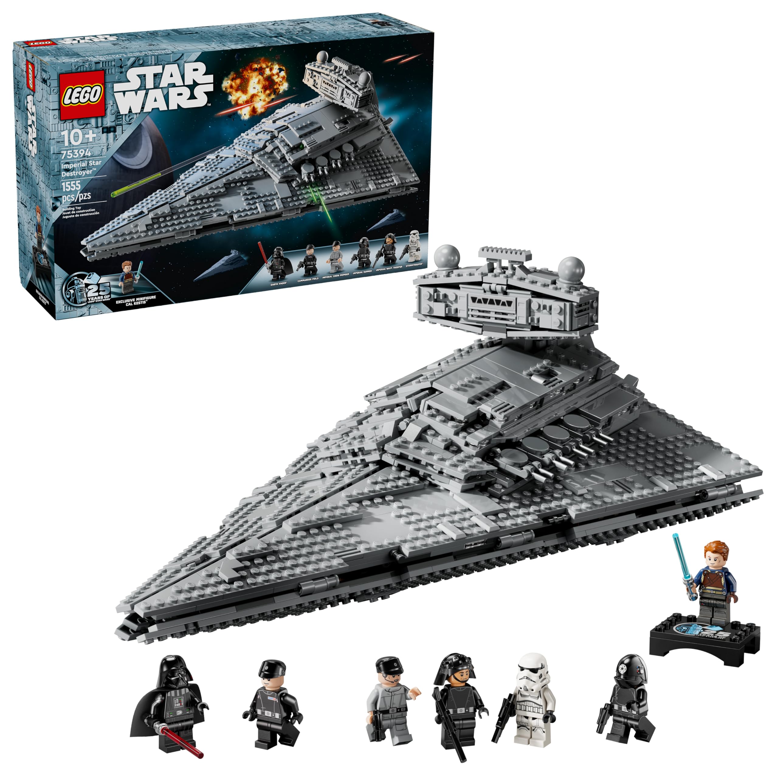 LEGO Star Wars Imperial Star Destroyer Building Toys Set - Build & Display for Boys & Girls, Ages 10+ - Gift for Birthdays - Star Wars Darth Vader & 6 Minifigure Toys - 75394