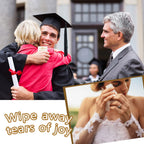 100 Pack For Your Happy Tears Wedding Tissues for Guests 3 Ply Pocket Size, Individual Travel Facial Tissue Packs for Wedding Party Favors(Classic)
