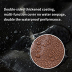TARPAL Tarp 12x12 Feet Large Tarps Heavy Duty Waterproof 10mil Multipurpose Protective Cover Waterproof,Snow or UV Protection,Durable Reinforced Edges(Brown/Black)