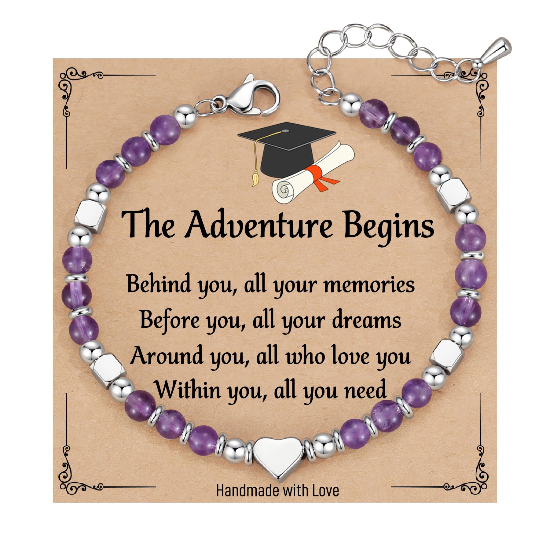 High School Graduation Gift for Her, Graduation Decorations Bracelet