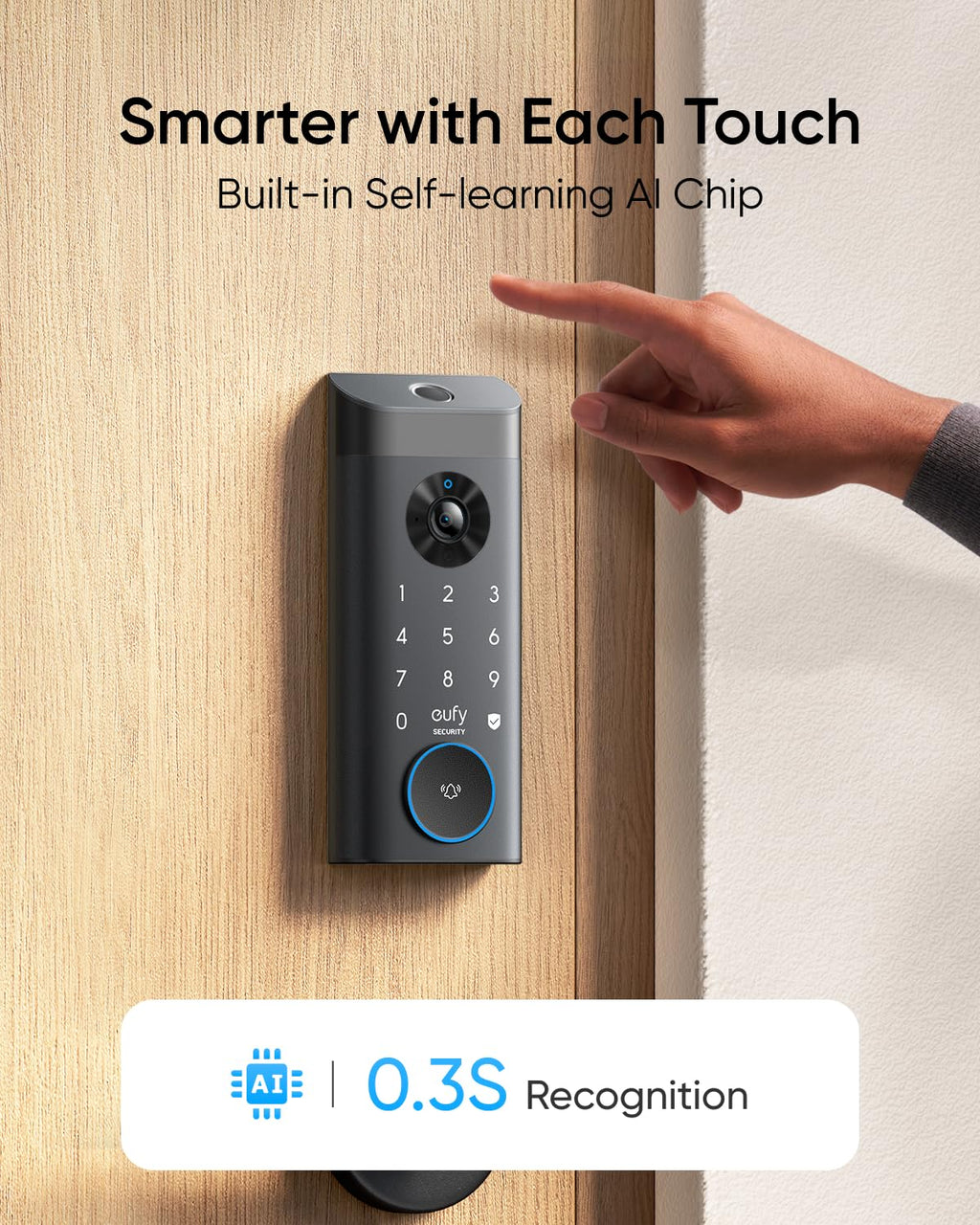 eufy Security Video Smart Lock E330, Keyless Entry Door Lock, 3-in-1