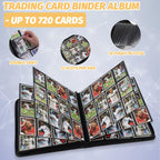 Foalgo Trading Card Binder, Card Collection Binder Album Folder with 720 Side Loading Pockets, 12 Pocket Trading Card Album Folder for TGC,MTG, Baseball Cards, Yugioh