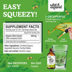 Olive Leaf Liquid Extract - Organic Olive Leaf Supplement for Immune Support - Vegan, Alcohol Free Tincture - 4 fl oz
