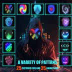 JDBMAOYE LED Light Up Mask with Gesture Sensing,Perfect Gifts for Teen Boys