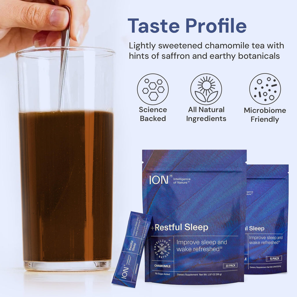 ION* Intelligence of Nature Restful Sleep, Ashwaghanda Drink Mix, 5 Packets