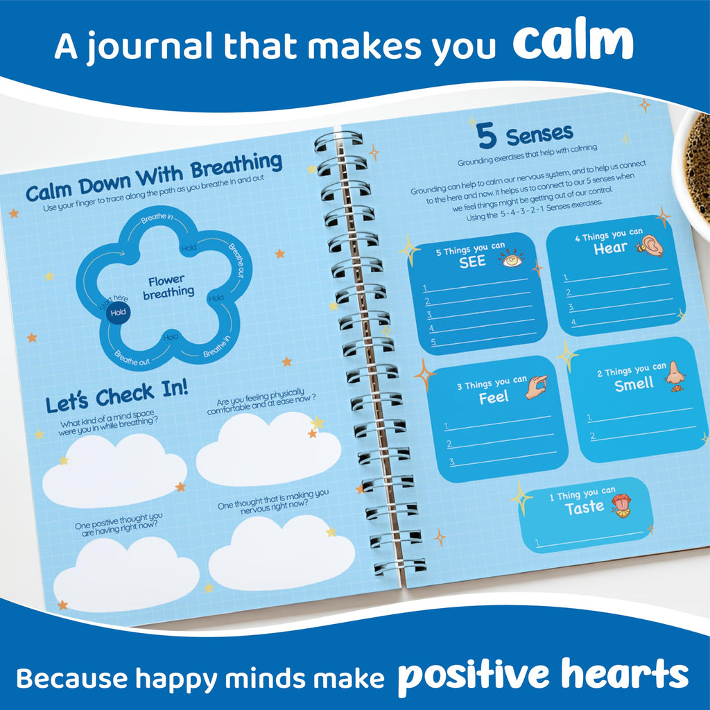 jackinthebox Calming Journal Kit for Girls Ages 8-12, 242 pcs, Scrapbooking Journal Set for Teen & Tween Girls,10 Fun Gratitude Exercises, Journal Art & Craft Kit, Ideal Gift for Girls 8 9 10 11 12